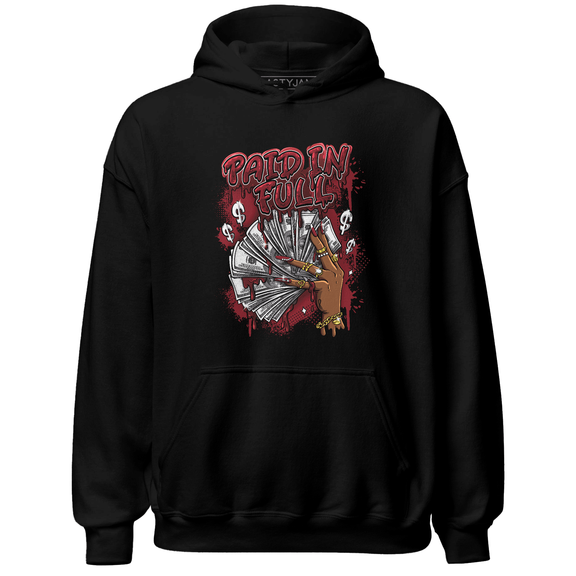 Cherry 12s Hoodie Match Paid In Full - NastyJamz