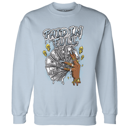 Blue Grey 13s Sweatshirt Match Paid In Full - NastyJamz