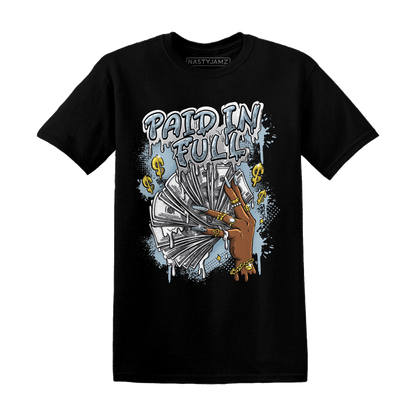 Blue Grey 13s T Shirt Match Paid In Full - NastyJamz