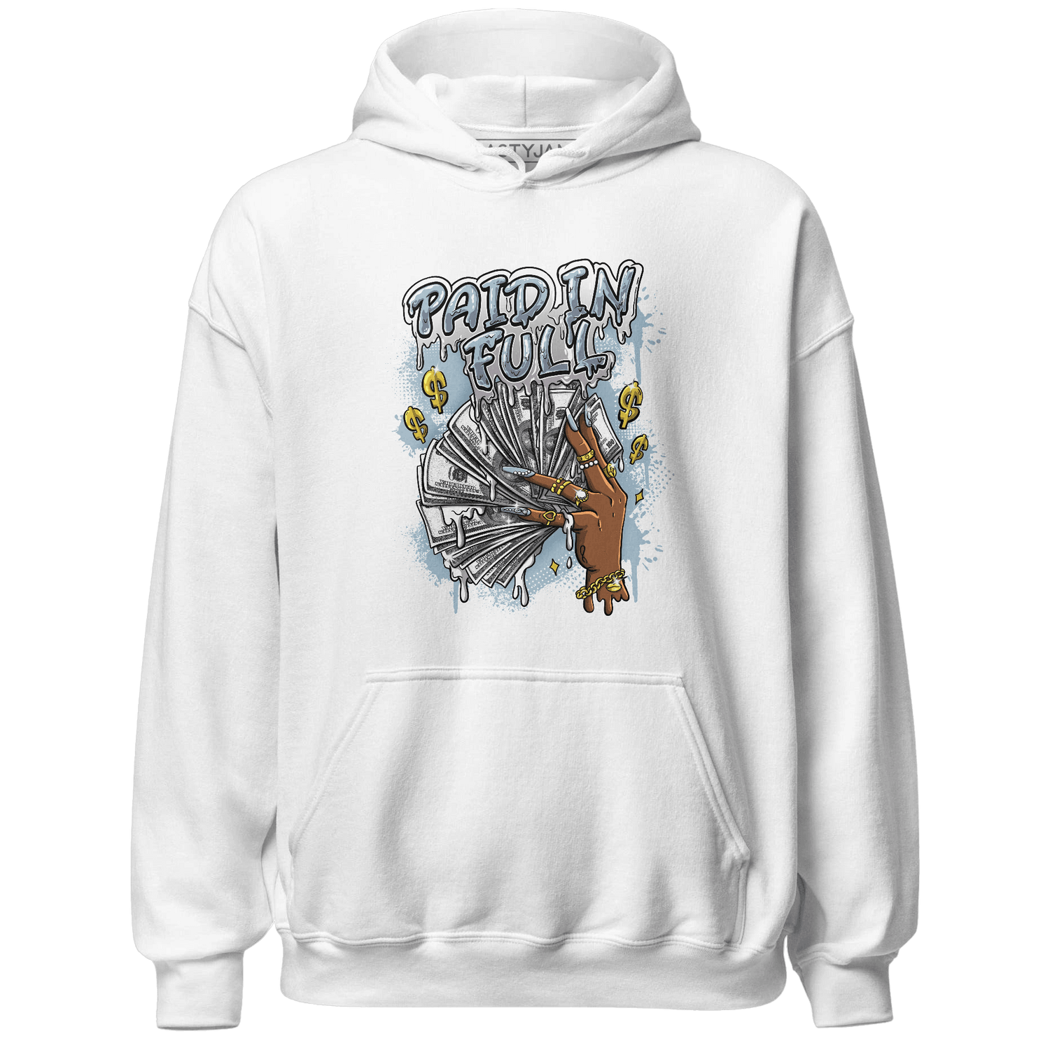 Blue Grey 13s Hoodie Match Paid In Full - NastyJamz