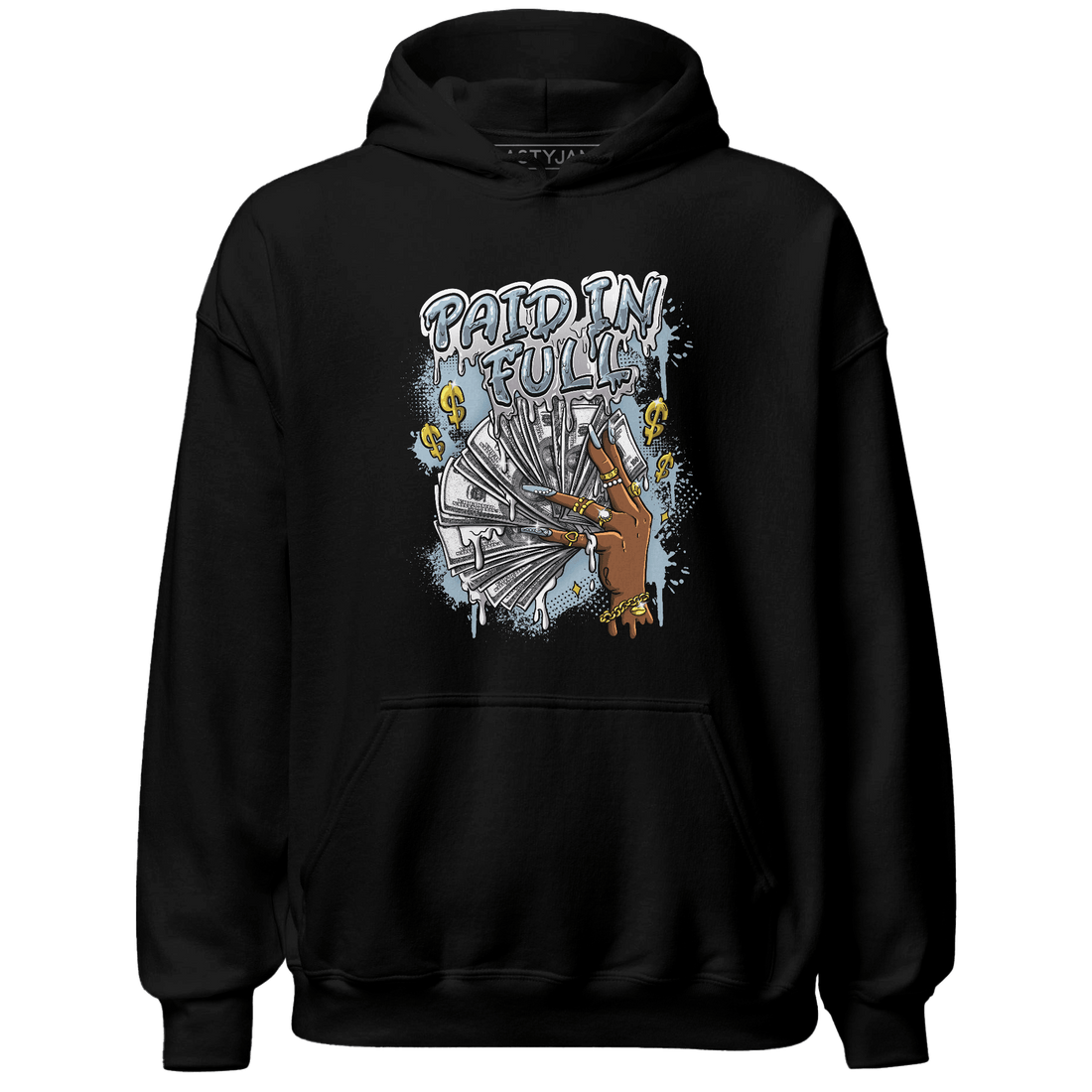 Blue Grey 13s Hoodie Match Paid In Full - NastyJamz