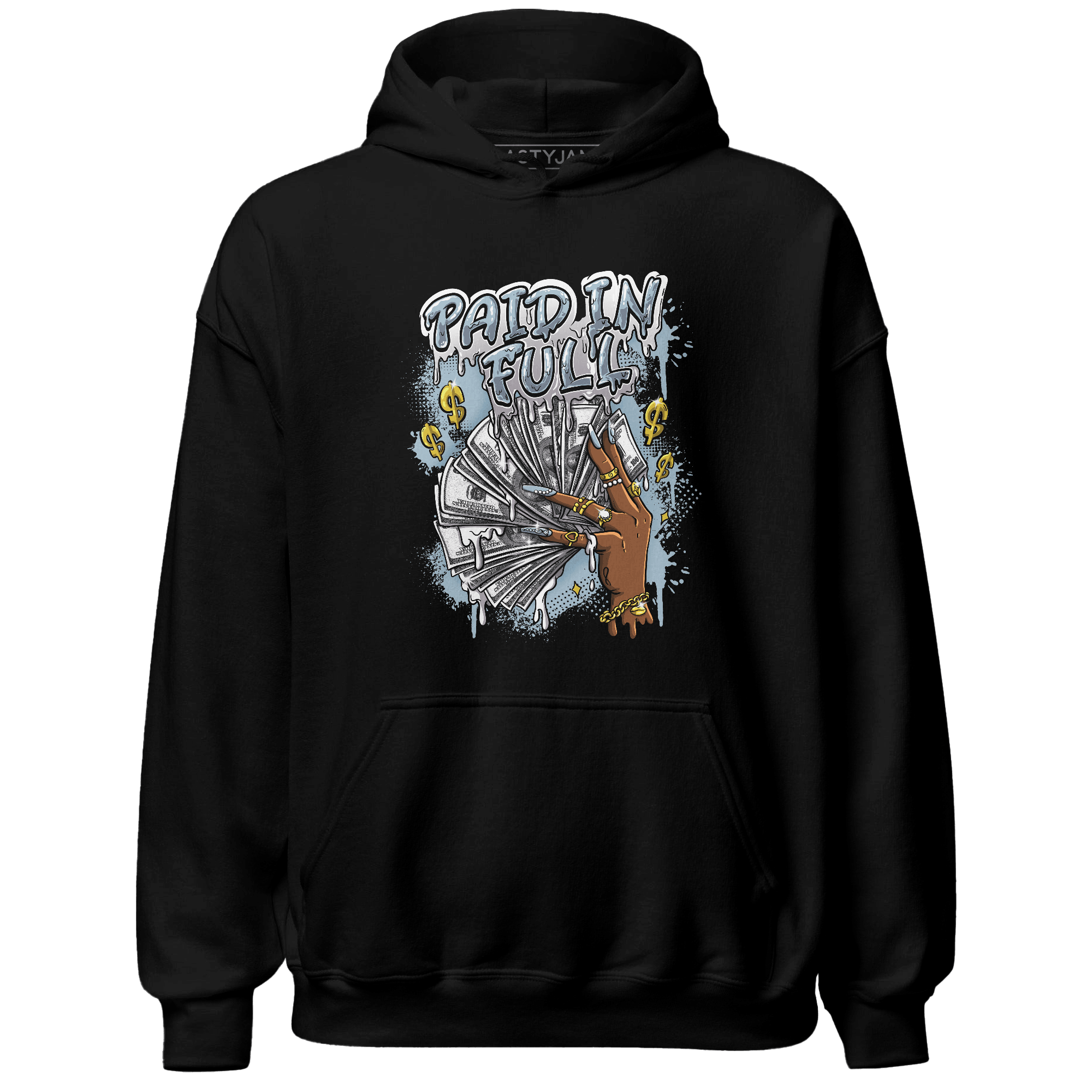 Blue Grey 13s Hoodie Match Paid In Full - NastyJamz