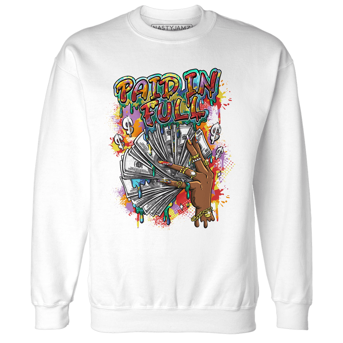 Mid GS Six Championships 1s Sweatshirt Match Paid In Full - NastyJamz