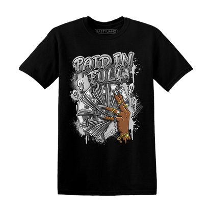 Retro High OG Black White 1s T Shirt Match Paid In Full - NastyJamz