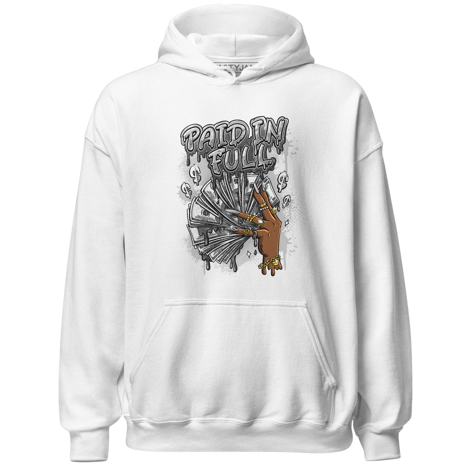 Retro High OG Black White 1s Hoodie Match Paid In Full - NastyJamz
