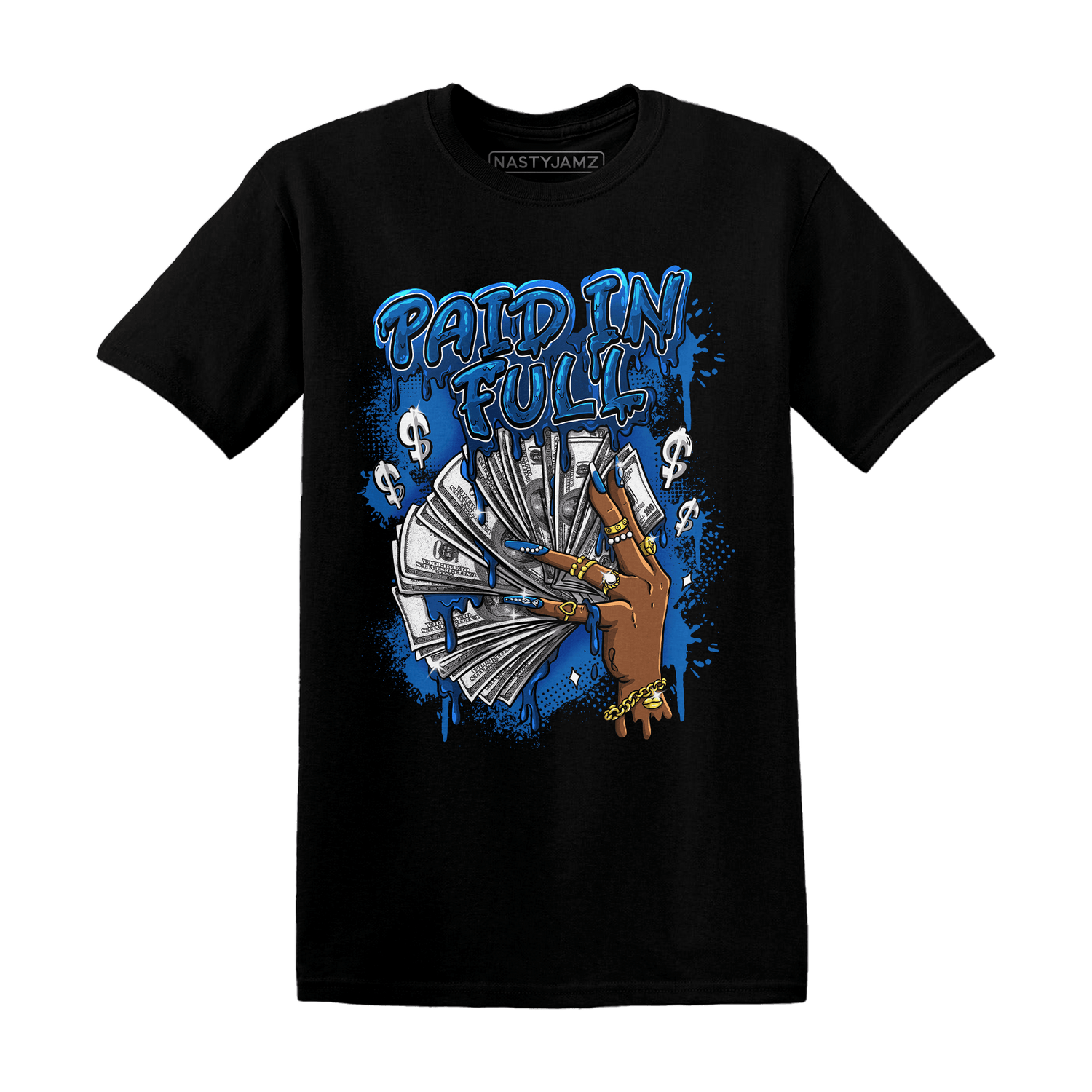 Royal Reimagined 1s T Shirt Match Paid In Full - NastyJamz