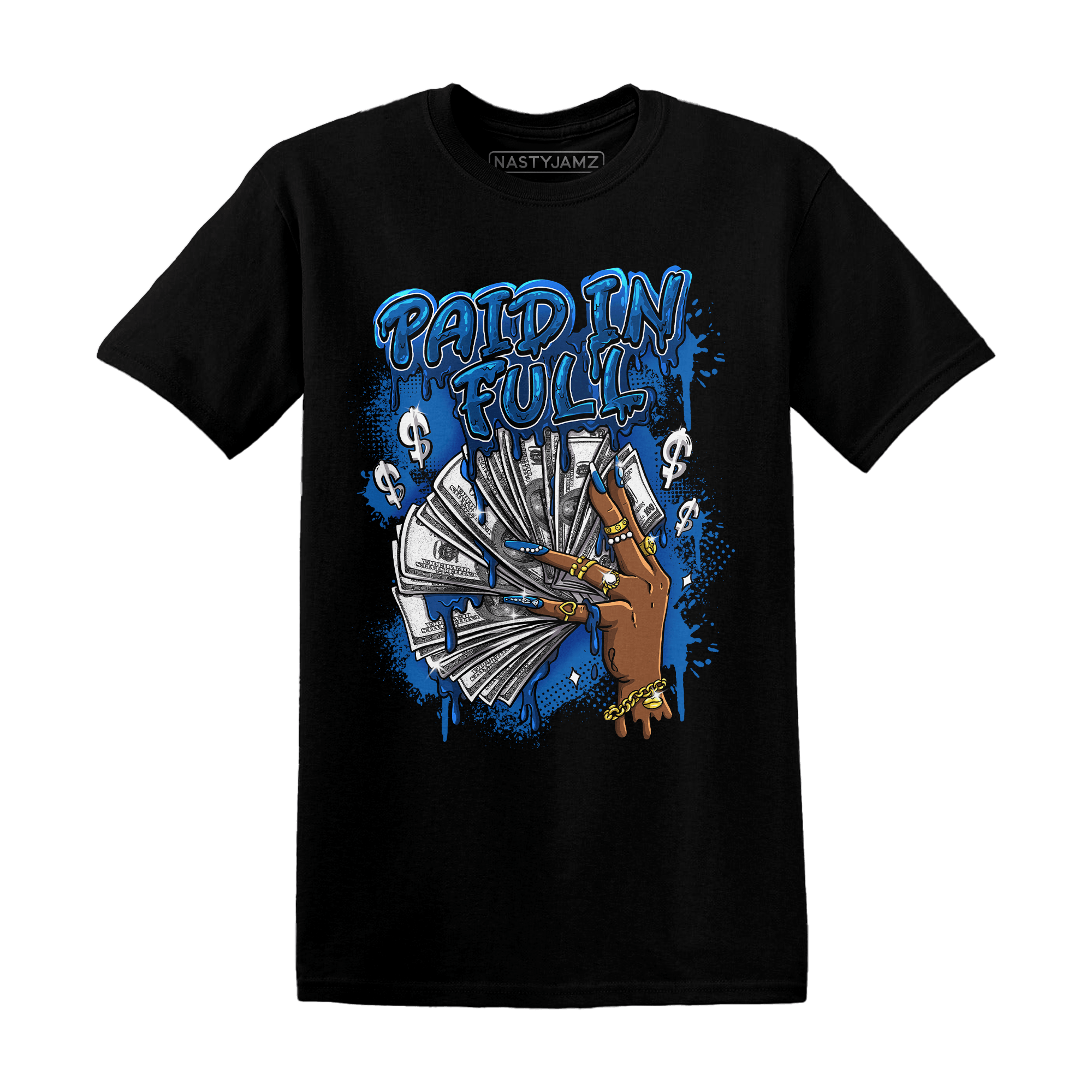 Royal Reimagined 1s T Shirt Match Paid In Full - NastyJamz