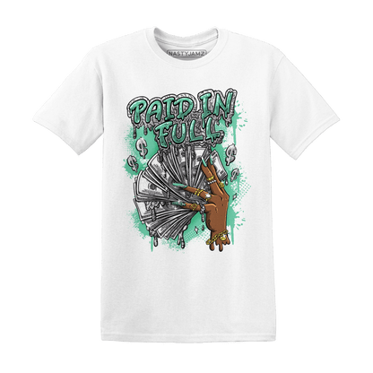 Green Glow 3s T Shirt Match Paid In Full - NastyJamz