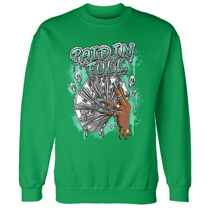 Green Glow 3s Sweatshirt Match Paid In Full - NastyJamz