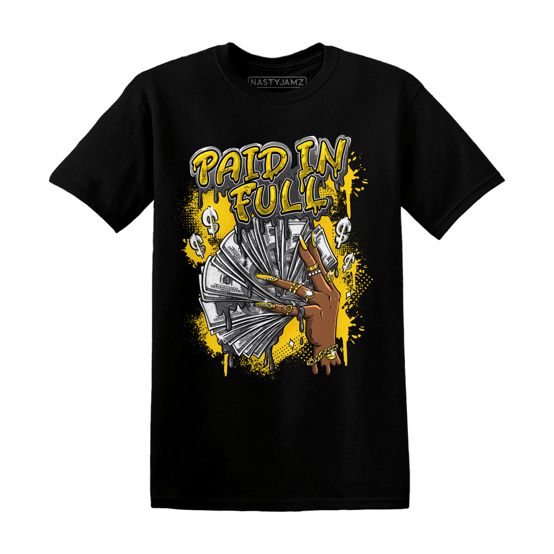 Thunder 4s T Shirt Match Paid In Full - NastyJamz