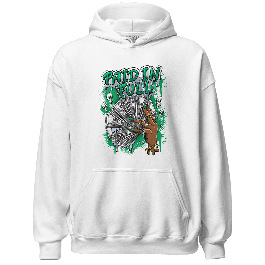 Lucky Green 5s Hoodie Match Paid In Full - NastyJamz
