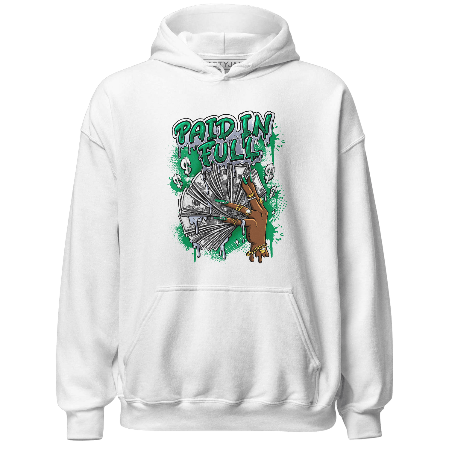 Lucky Green 5s Hoodie Match Paid In Full - NastyJamz
