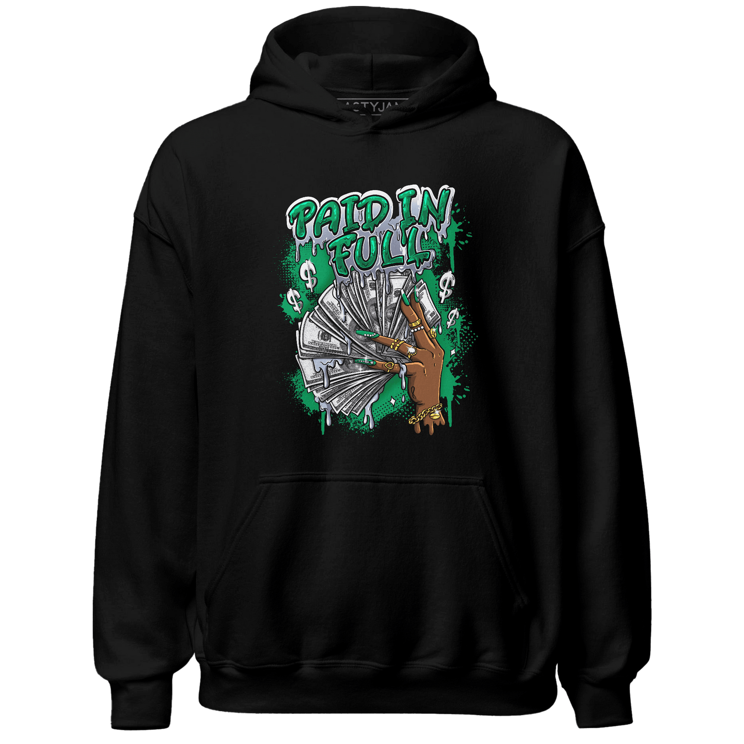 Lucky Green 5s Hoodie Match Paid In Full - NastyJamz