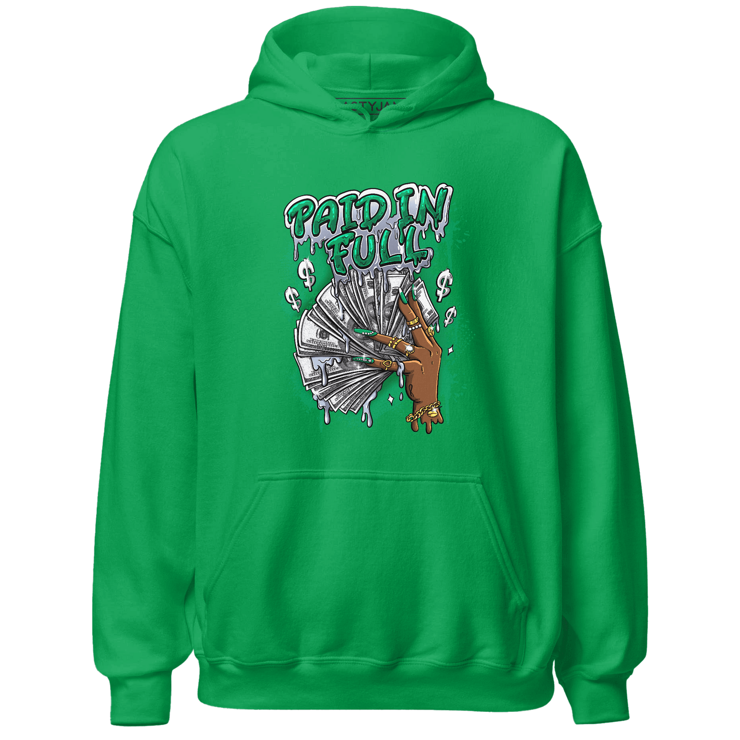 Lucky Green 5s Hoodie Match Paid In Full - NastyJamz