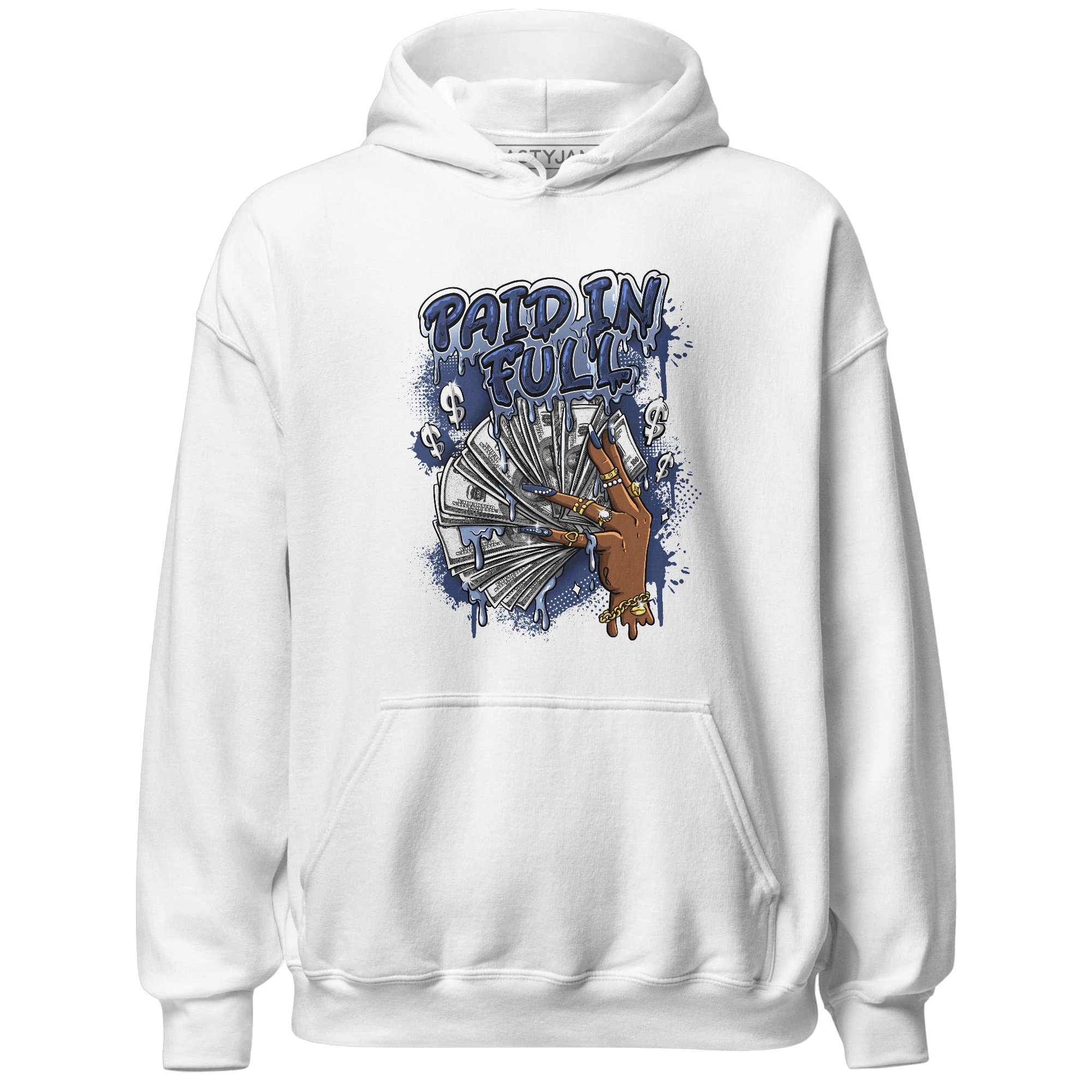Midnight Navy 5s Hoodie Match Paid In Full - NastyJamz