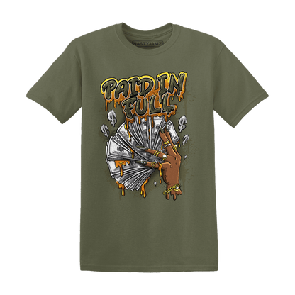 Olive 5s T Shirt Match Paid In Full - NastyJamz