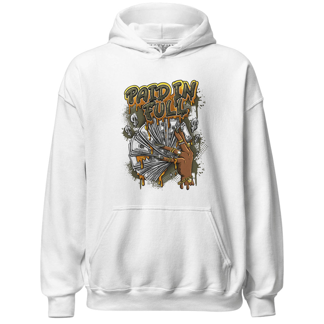 Olive 5s Hoodie Match Paid In Full - NastyJamz