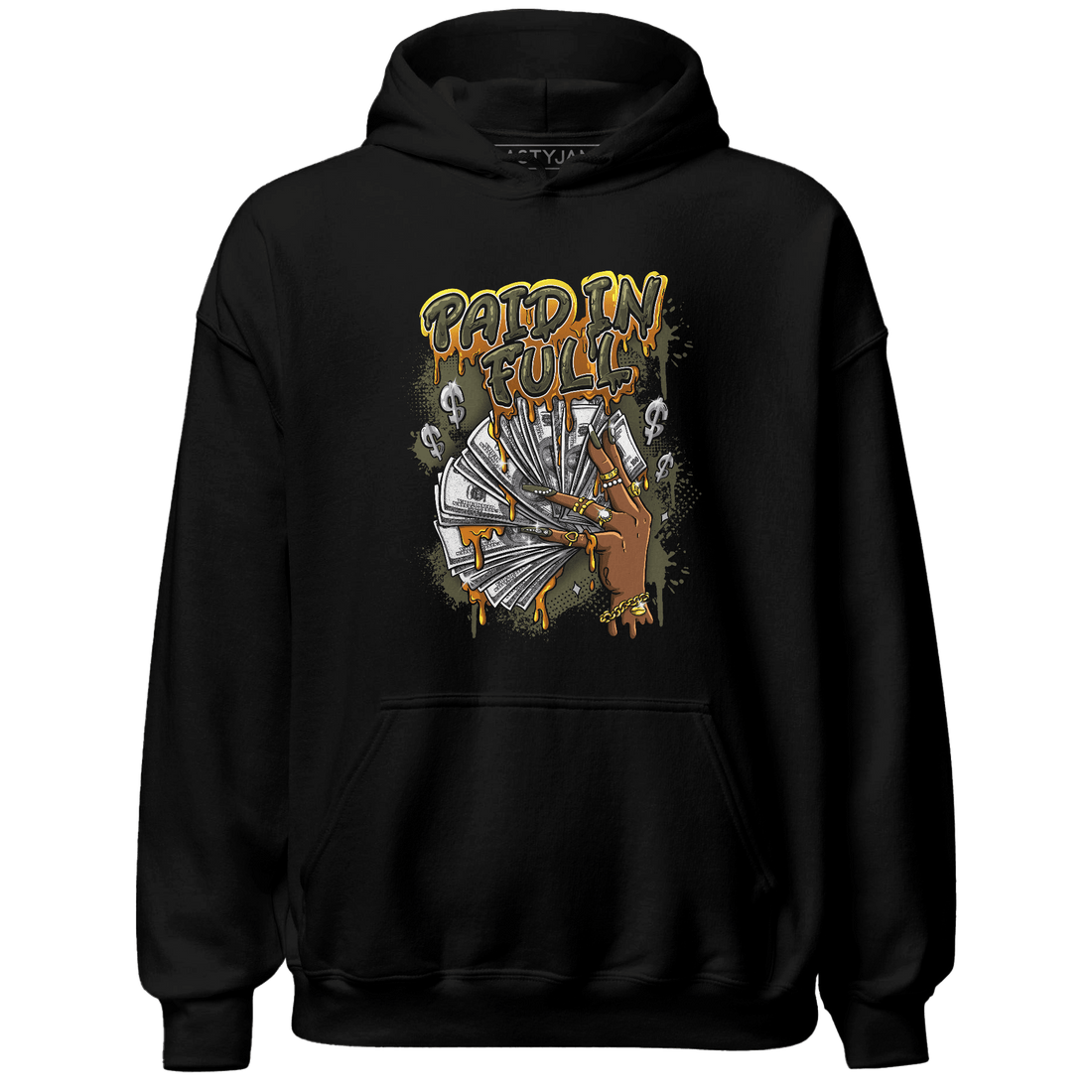 Olive 5s Hoodie Match Paid In Full - NastyJamz