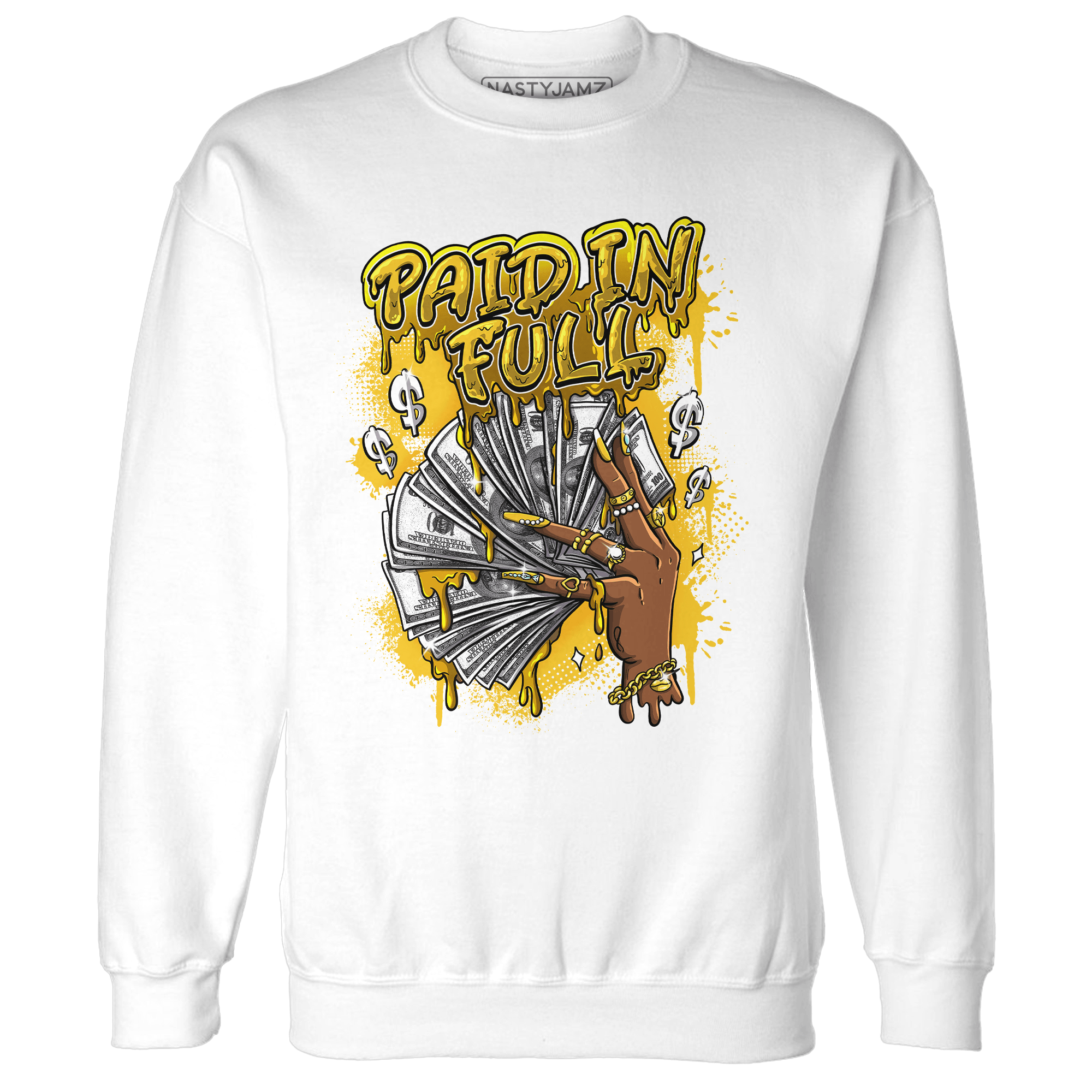 Yellow Ochre 6s Sweatshirt Match Paid In Full - NastyJamz