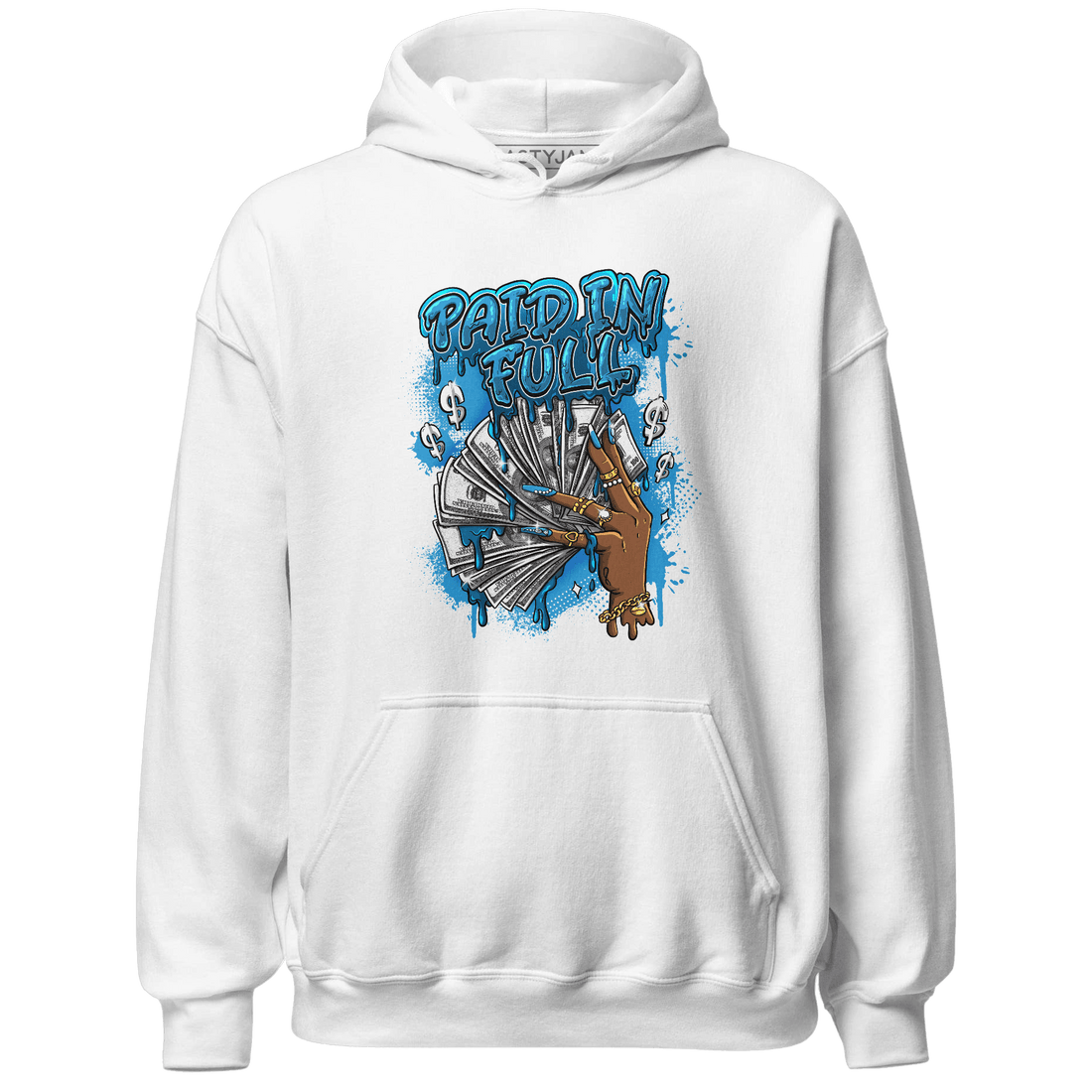 Powder Blue 9s Hoodie Match Paid In Full - NastyJamz