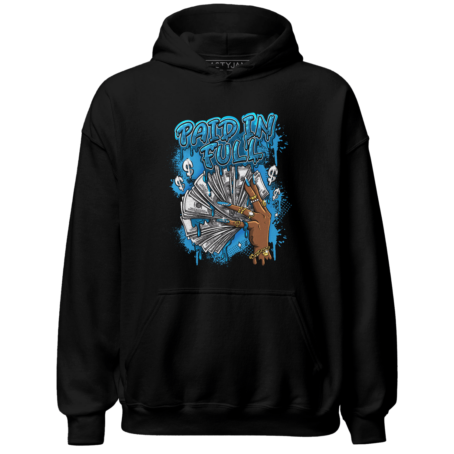 Powder Blue 9s Hoodie Match Paid In Full - NastyJamz