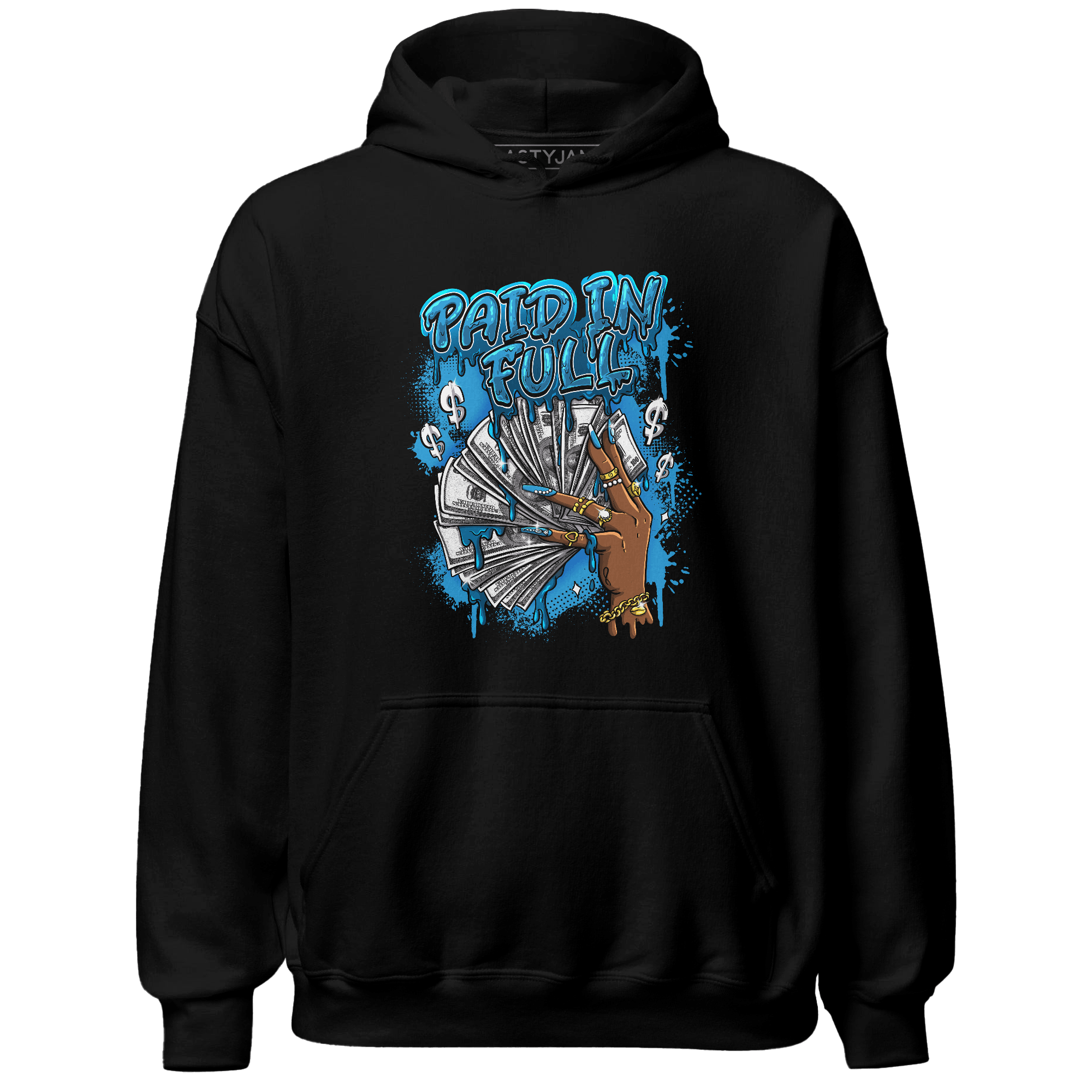 Powder Blue 9s Hoodie Match Paid In Full - NastyJamz