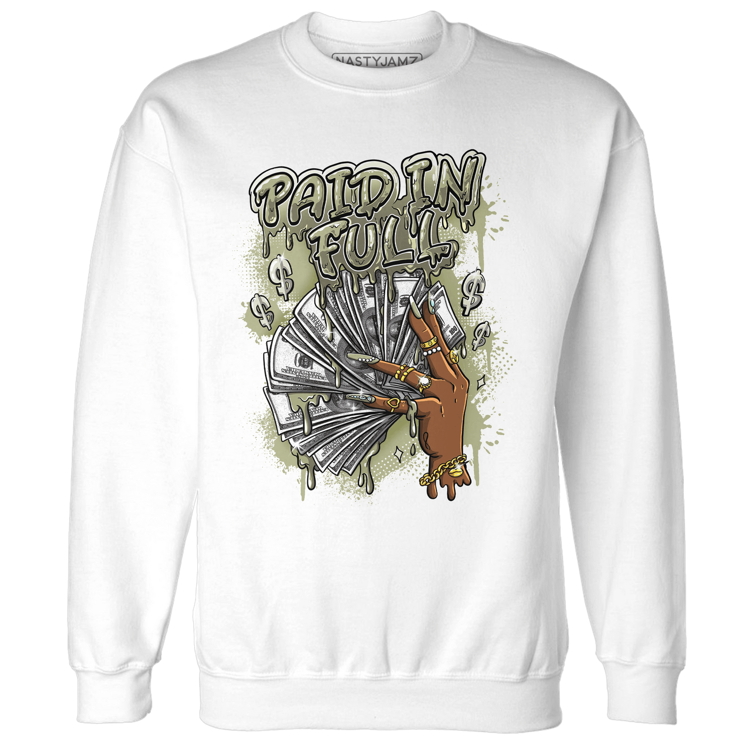 Yeezy Slide Resin Sweatshirt Match Paid In Full - NastyJamz