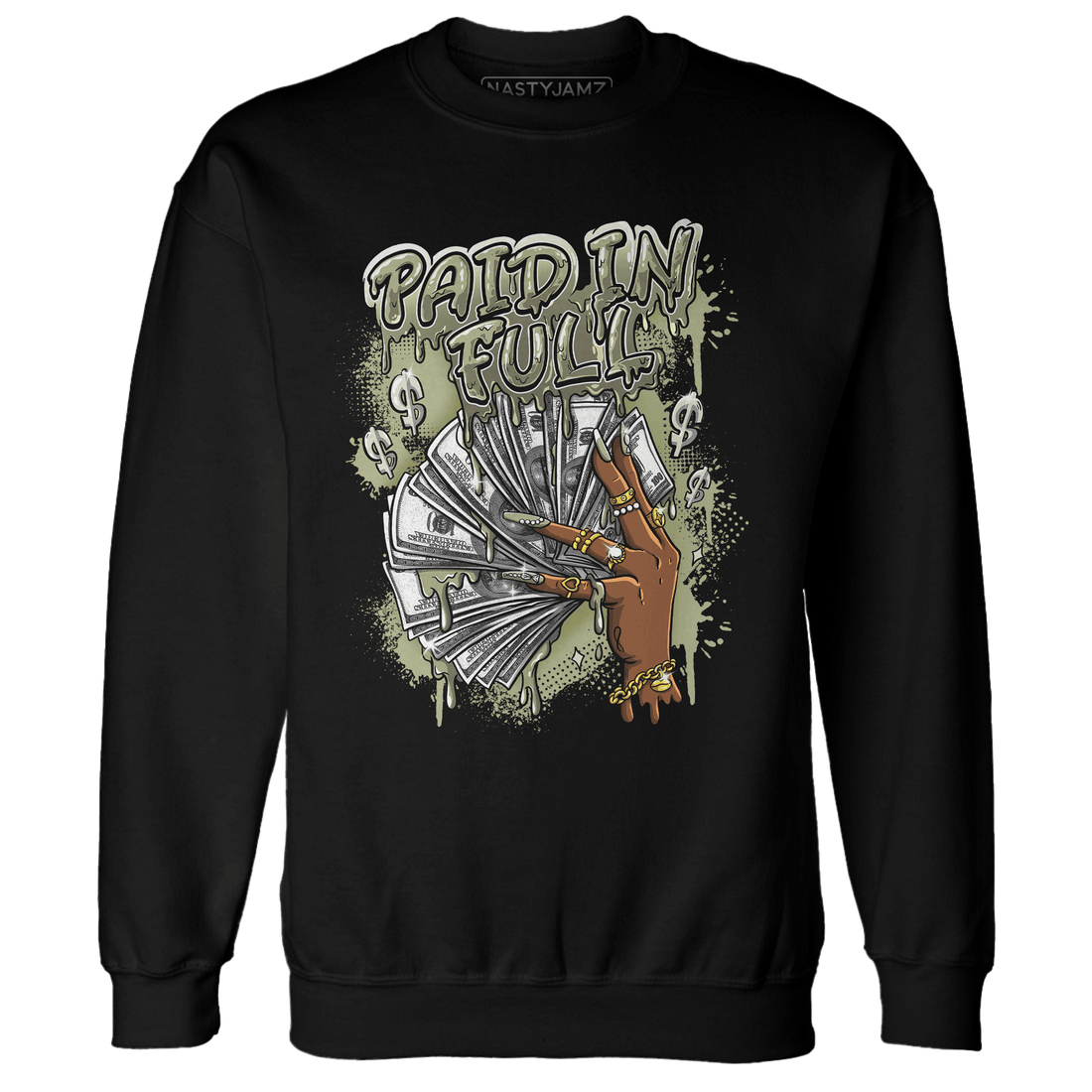 Yeezy Slide Resin Sweatshirt Match Paid In Full - NastyJamz