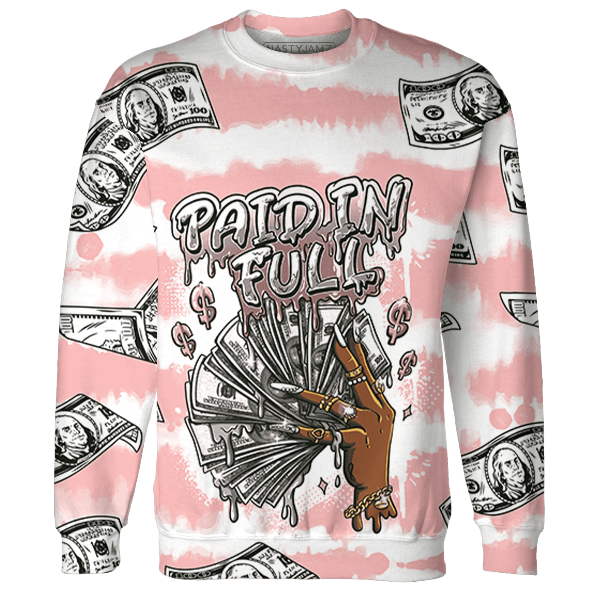Low Legend Pink 11s Sweatshirt Match Paid In Full 3D All-Over Print - NastyJamz