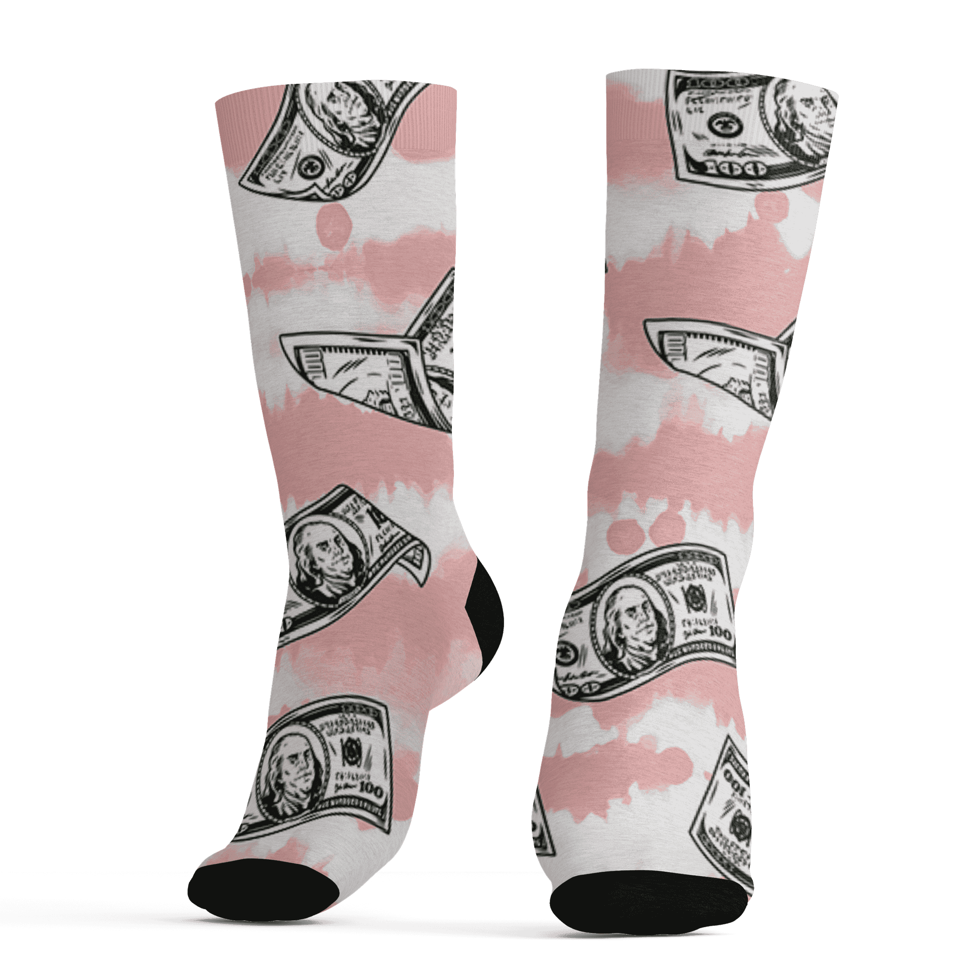 Low Legend Pink 11s Socks Match Paid In Full 3D All-Over Print - NastyJamz