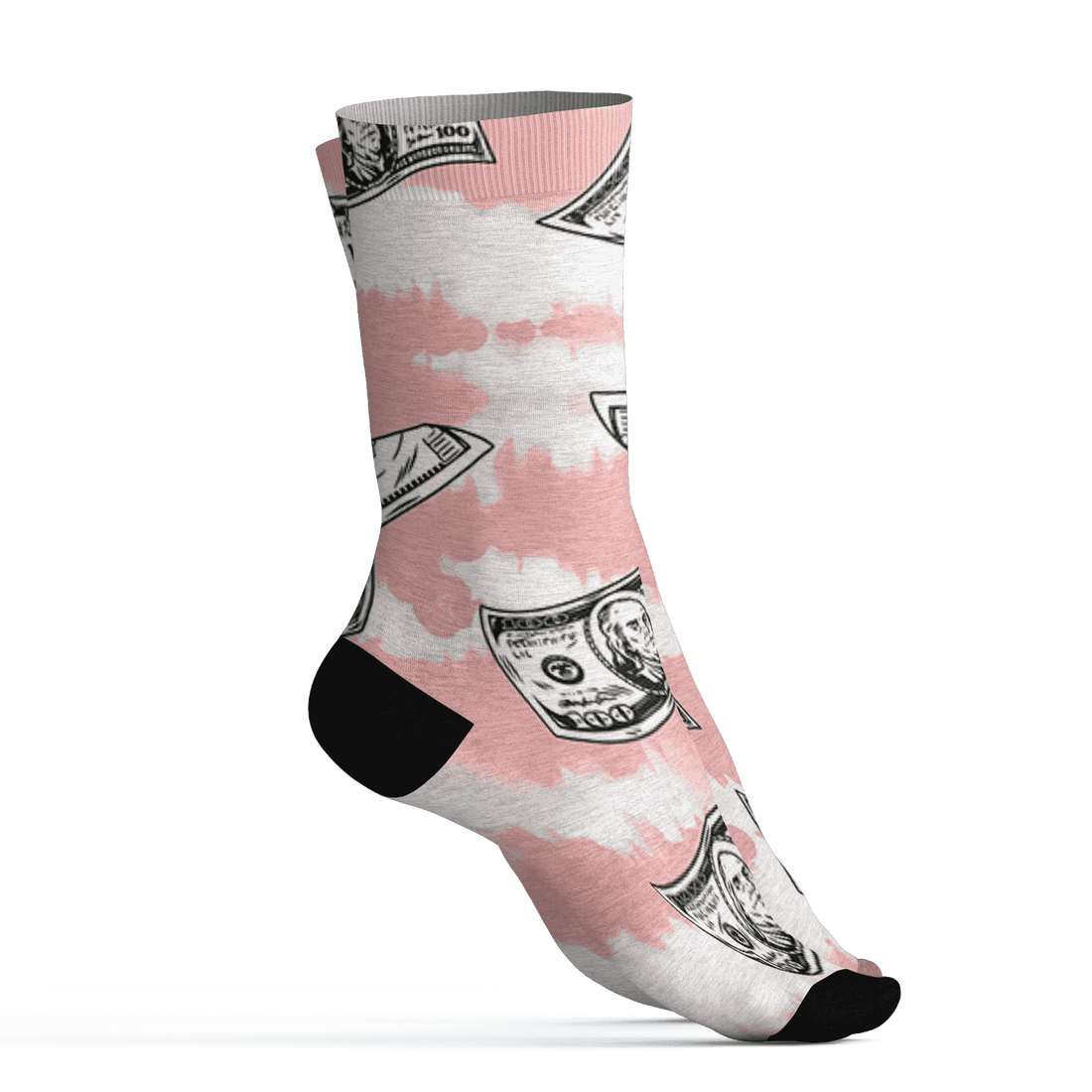 Low Legend Pink 11s Socks Match Paid In Full 3D All-Over Print - NastyJamz