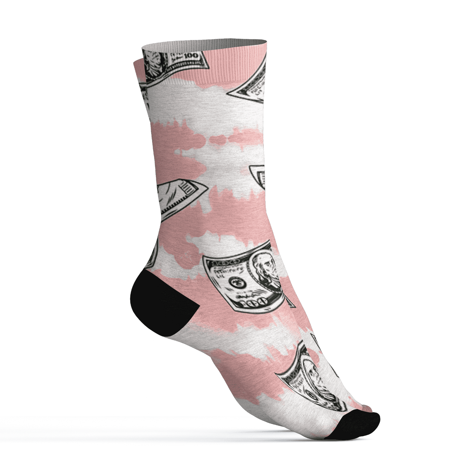 Low Legend Pink 11s Socks Match Paid In Full 3D All-Over Print - NastyJamz
