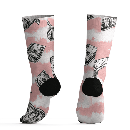 Low Legend Pink 11s Socks Match Paid In Full 3D All-Over Print - NastyJamz