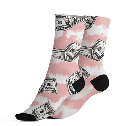 Low Legend Pink 11s Socks Match Paid In Full 3D All-Over Print - NastyJamz