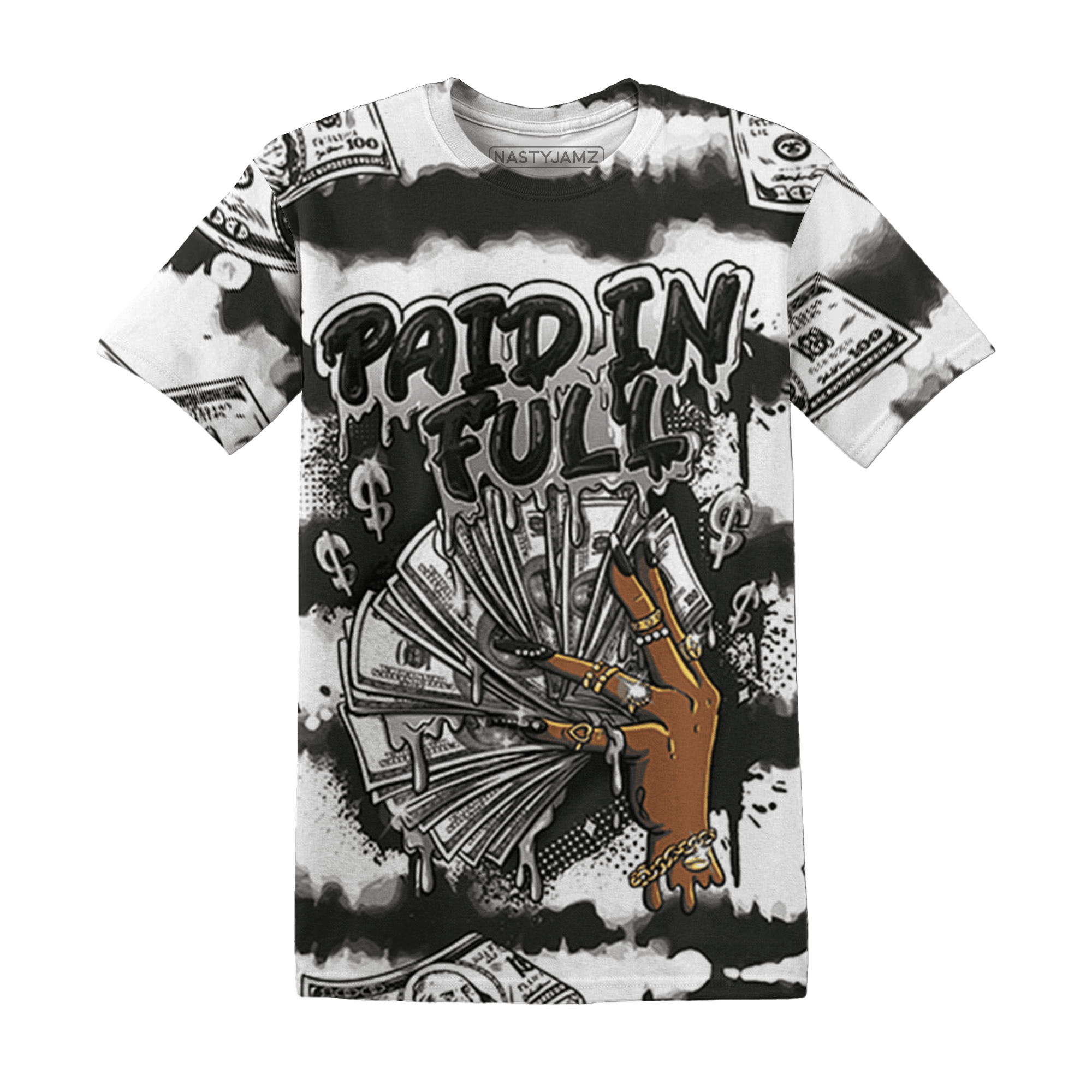 Low Space Jamz 11s T Shirt Match Paid In Full 3D All-Over Print - NastyJamz