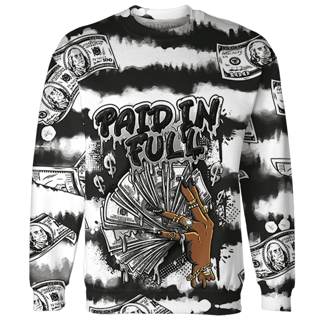 Low Space Jamz 11s Sweatshirt Match Paid In Full 3D All-Over Print - NastyJamz
