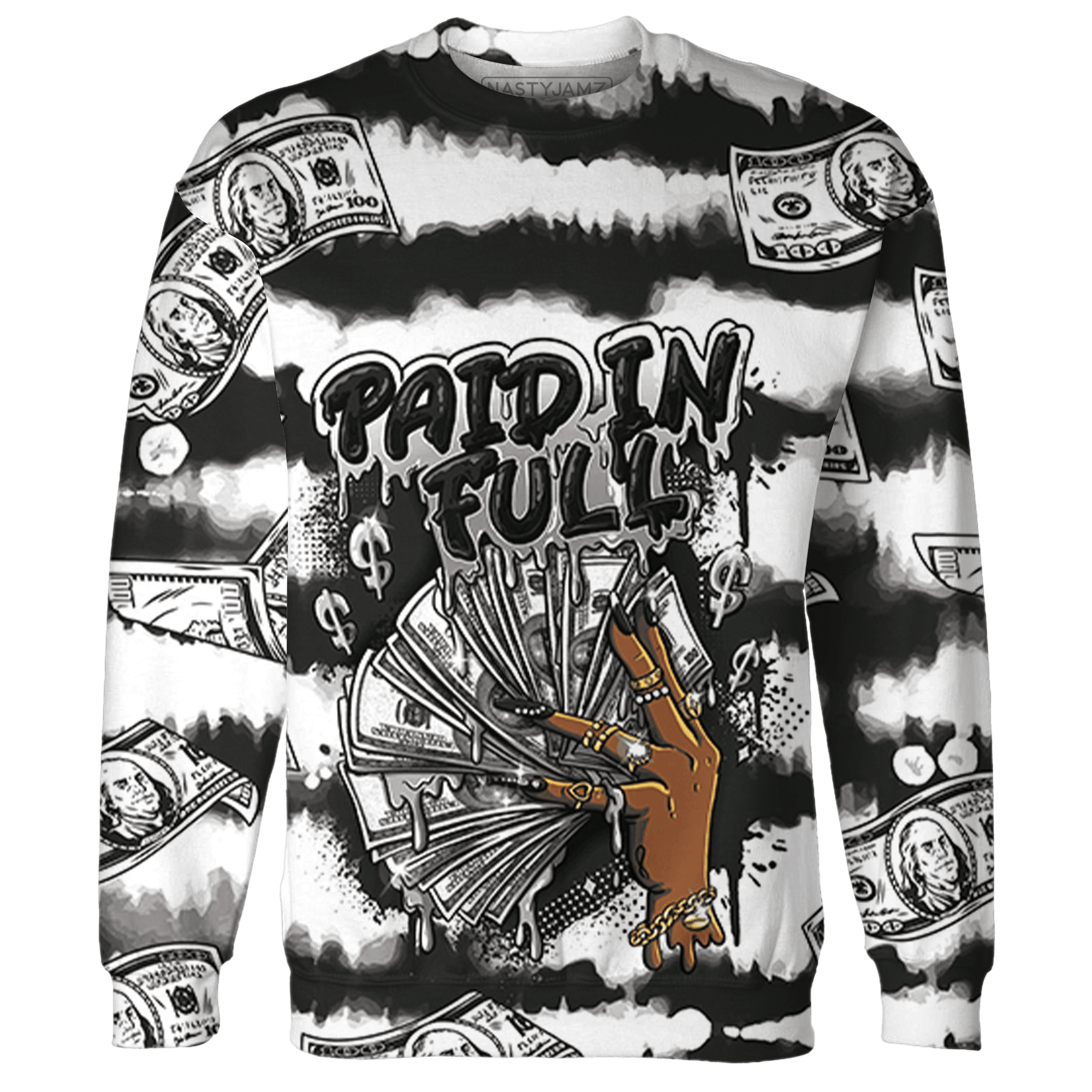 Low Space Jamz 11s Sweatshirt Match Paid In Full 3D All-Over Print - NastyJamz