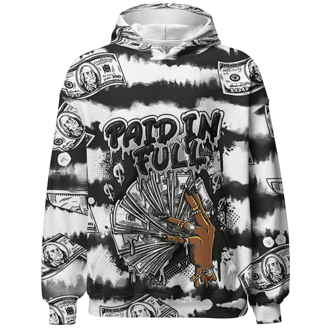 Low Space Jamz 11s Hoodie Match Paid In Full 3D All-Over Print - NastyJamz