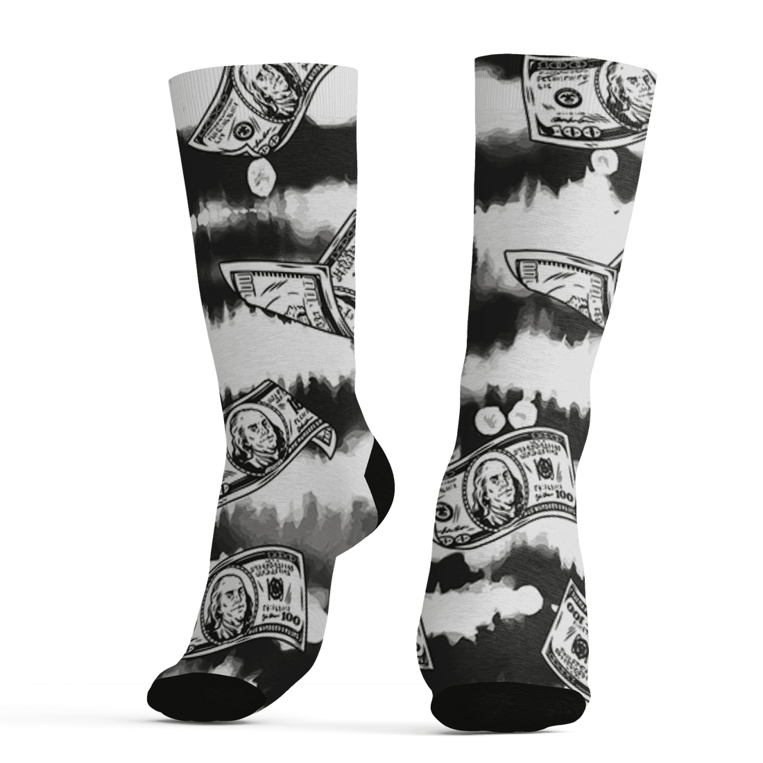 Low Space Jamz 11s Socks Match Paid In Full 3D All-Over Print - NastyJamz