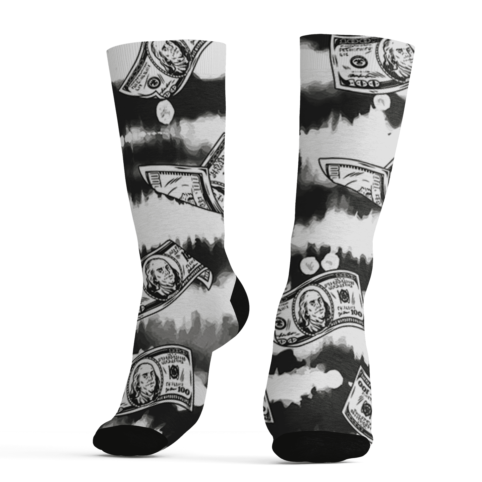 Low Space Jamz 11s Socks Match Paid In Full 3D All-Over Print - NastyJamz