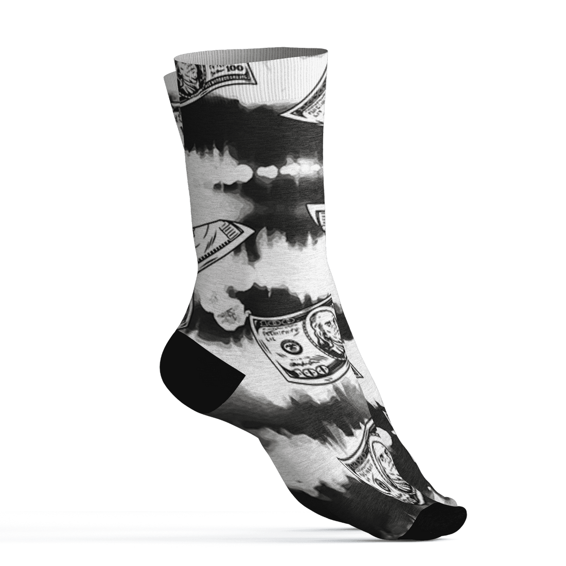 Low Space Jamz 11s Socks Match Paid In Full 3D All-Over Print - NastyJamz