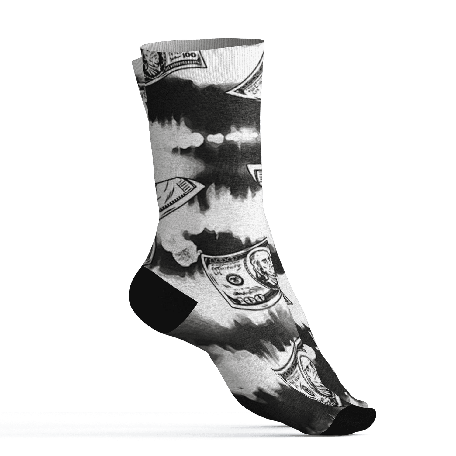 Low Space Jamz 11s Socks Match Paid In Full 3D All-Over Print - NastyJamz