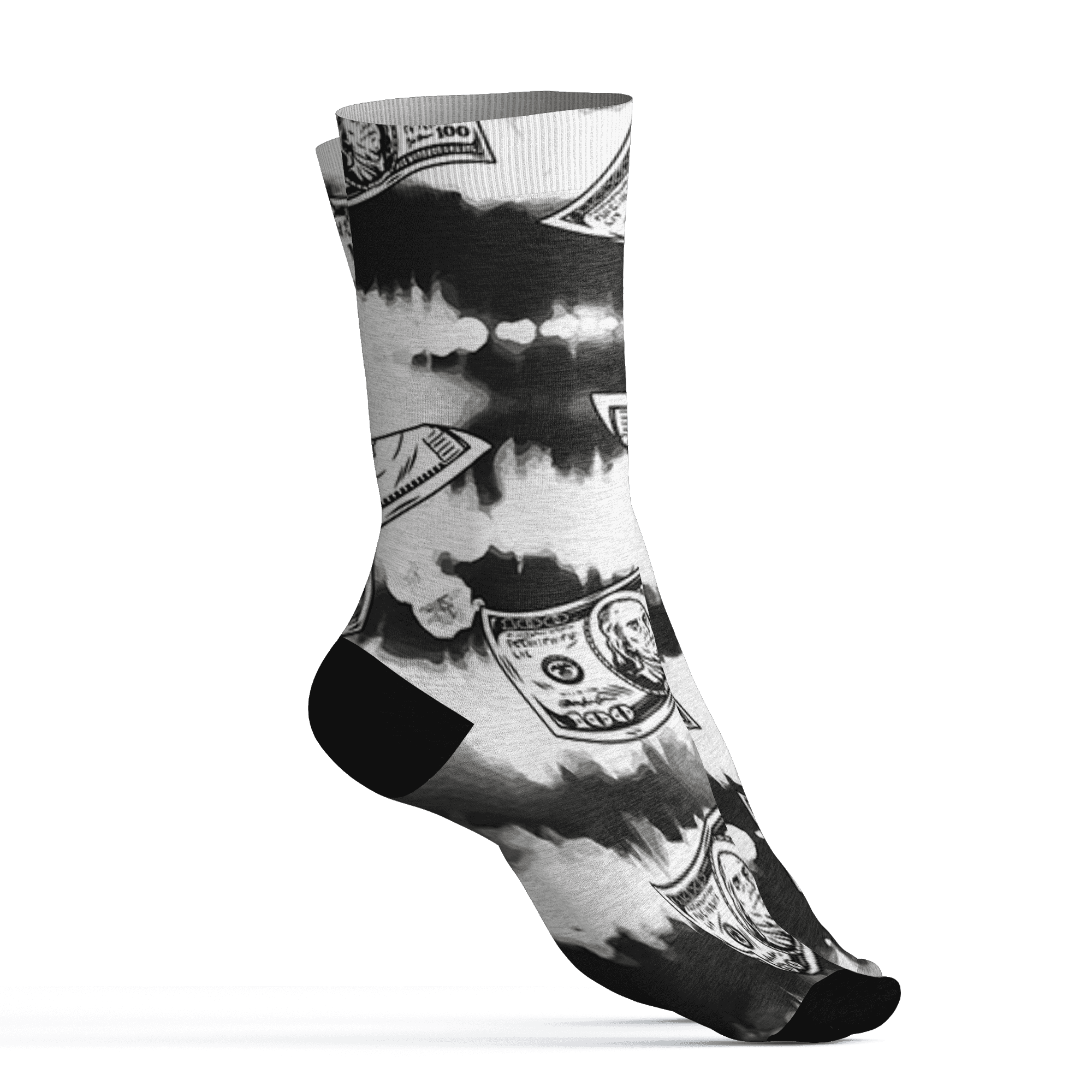 Low Space Jamz 11s Socks Match Paid In Full 3D All-Over Print - NastyJamz