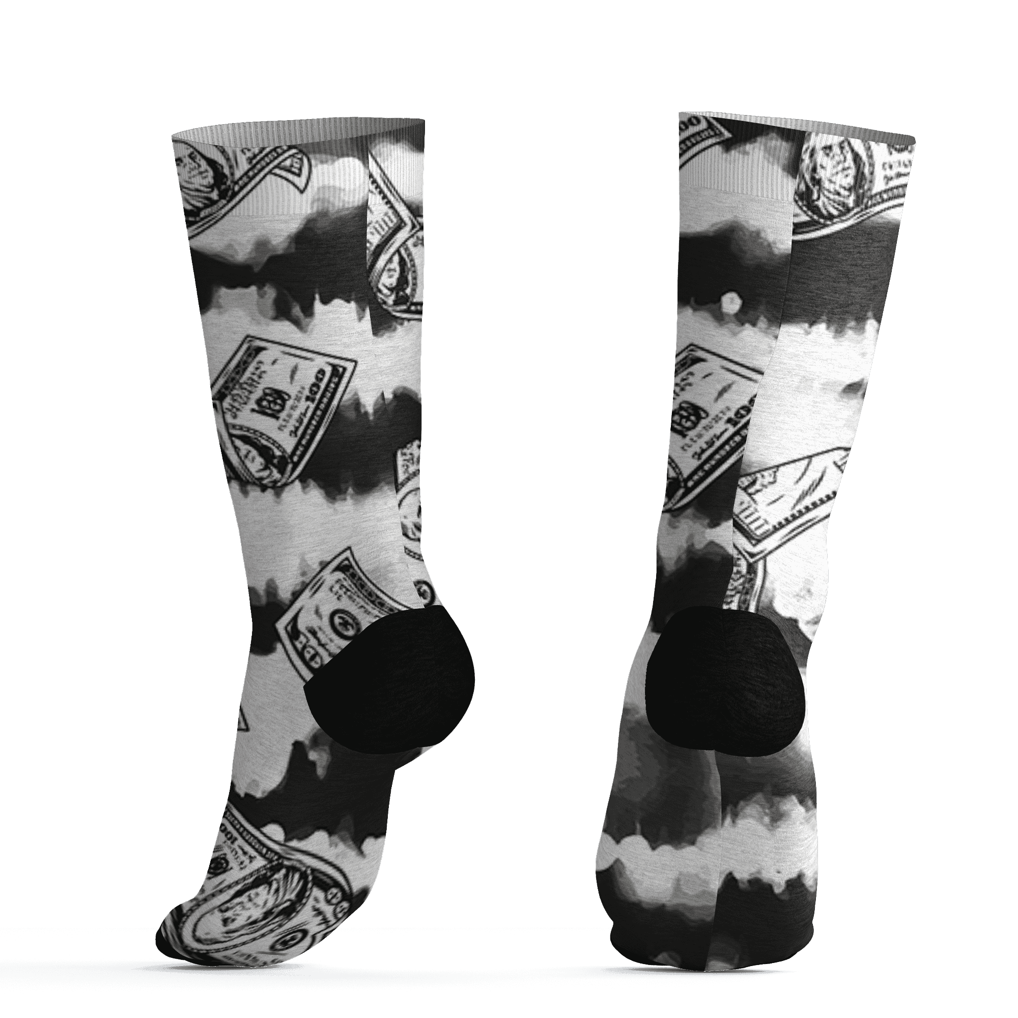 Low Space Jamz 11s Socks Match Paid In Full 3D All-Over Print - NastyJamz