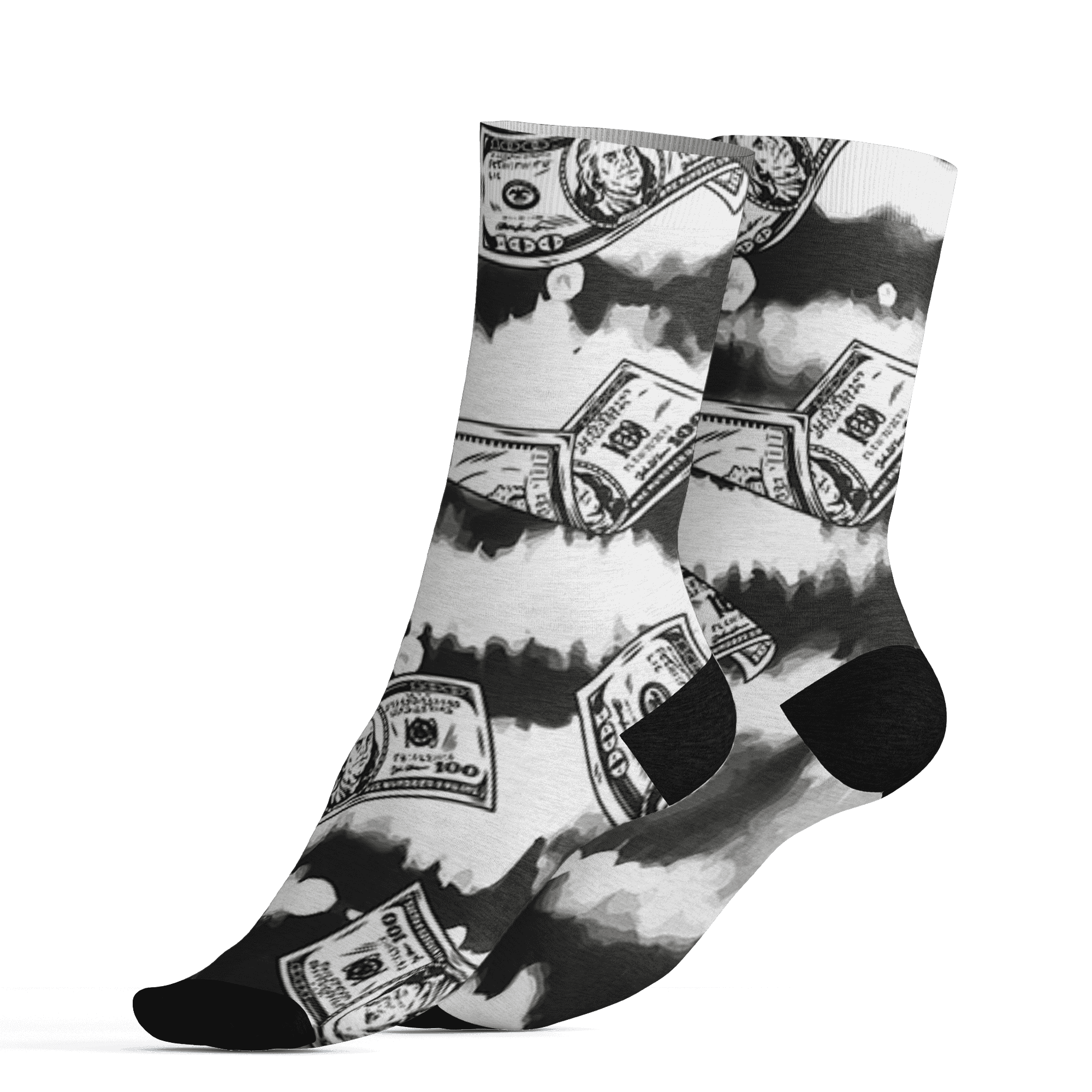 Low Space Jamz 11s Socks Match Paid In Full 3D All-Over Print - NastyJamz