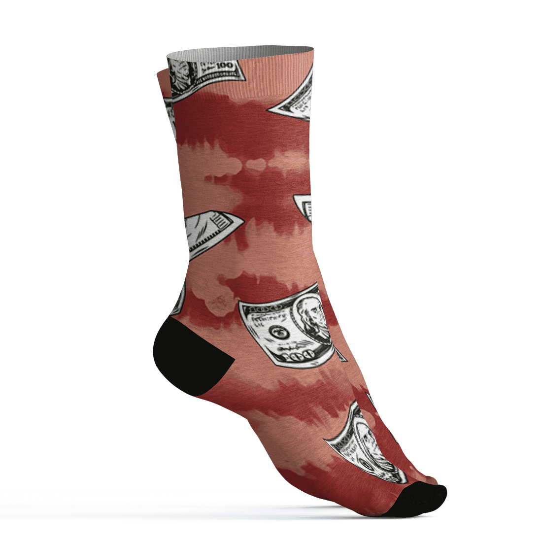 Dune Red 13s Socks Match Paid In Full 3D All-Over Print - NastyJamz
