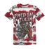 High 85 Metallic Burgundy 1s T Shirt Match Paid In Full 3D All-Over Print - NastyJamz