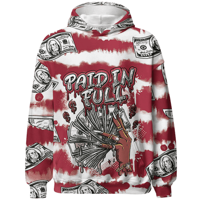 High 85 Metallic Burgundy 1s Hoodie Match Paid In Full 3D All-Over Print - NastyJamz