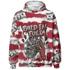High 85 Metallic Burgundy 1s Hoodie Match Paid In Full 3D All-Over Print - NastyJamz
