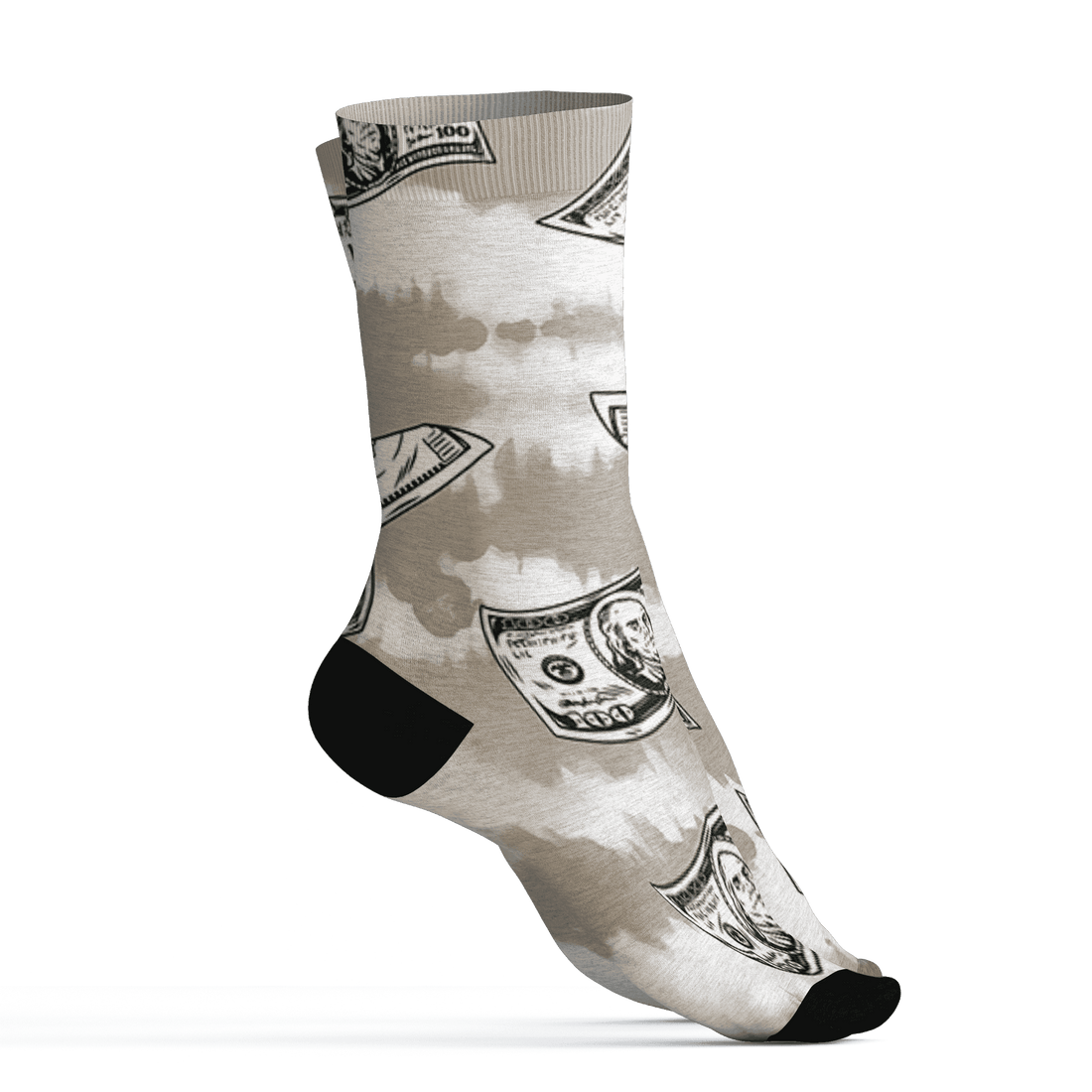 Latte 1s Socks Match Paid In Full 3D All-Over Print - NastyJamz